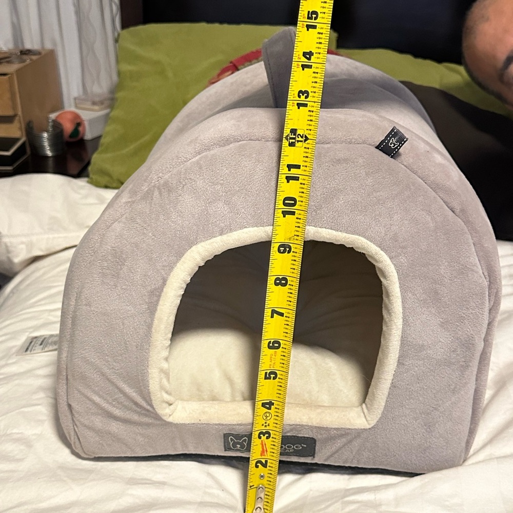 Cozy Gray Dog Bed House